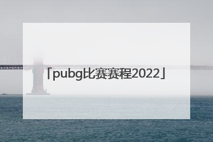 「pubg比赛赛程2022」pubg比赛赛程